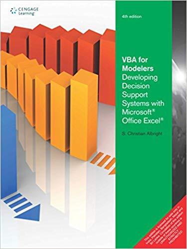 (Solution Manual)VBA for Modelers Developing Decision Support Systems 4th Edition by Albright.z...