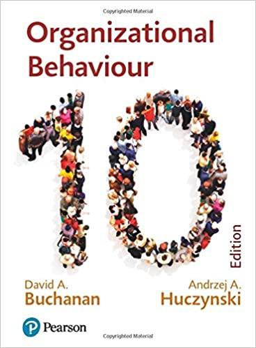 Organizational Behaviour 10th Edition [David A. Buchanan]