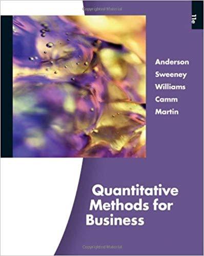 (Test Bank)Quantitative Methods for Business 11th Edition by Anderson.zip