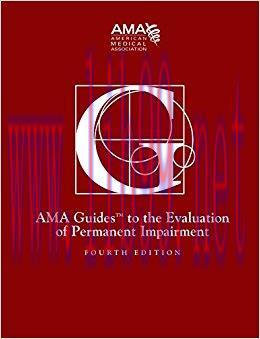 (PDF)Guides to the Evaluation of Permanent Impairment, fourth edition 4th Edition