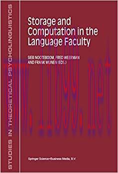 (PDF)Storage and Computation in the Language Faculty (Studies in Theoretical Psycholinguistics ...
