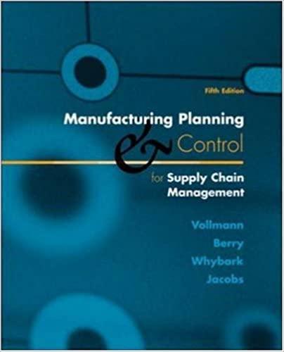 (PDF)Manufacturing Planning and Control for Supply Chain Management