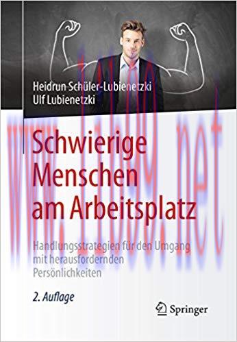 (PDF)Schwierige Menschen am Arbeitsplatz: Handlungsstrategien f&uuml;r den Umgang mit herausfordernd...