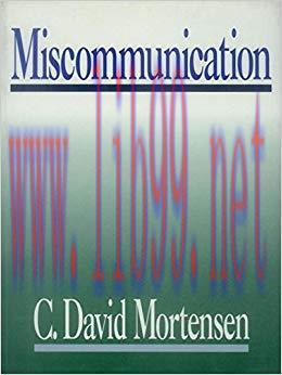 Miscommunication 1st Edition,