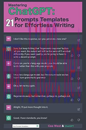[FOX-Ebook]Mastering ChatGPT: 21 Prompts Templates for Effortless Writing