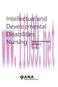 [AME]Intellectual and Developmental Disabilities Nursing (3rd ed.) : Scope and Standards of Pra...