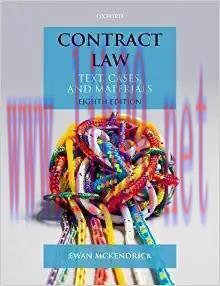 (PDF)Contract Law: Texts, Cases, and Materials 8th Edition by Ewan McKendrick