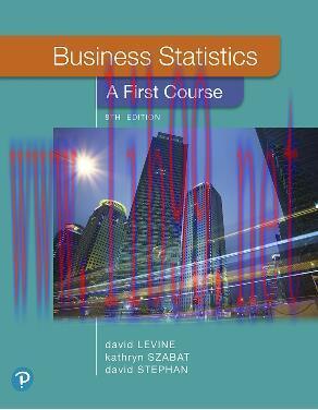 [EPUB]Business Statistics A First Course, 8th Edition [David M. Levine]