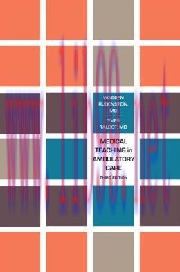 [AME]Medical Teaching in Ambulatory Care, Third Edition