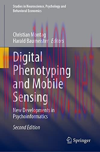 [AME]Digital Phenotyping and Mobile Sensing: New Developments in Psychoinformatics, 2nd Edition...