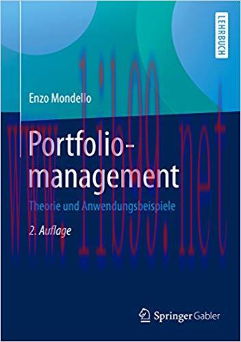 (PDF)Portfoliomanagement: Theorie und Anwendungsbeispiele (German Edition) 2nd Edition