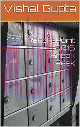 [FOX-Ebook]SharePoint 2016 Sneak Peek: SharePoint 2016 Sneak Peek
