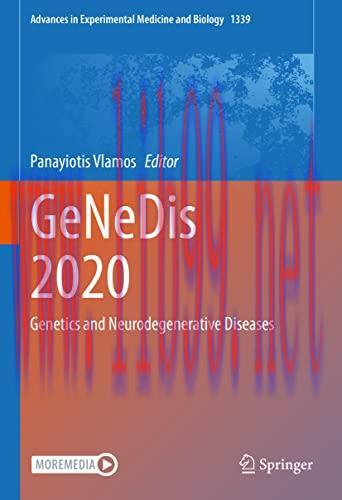 [AME]GeNeDis 2020: Genetics and Neurodegenerative Diseases (Advances in Experimental Medicine a...