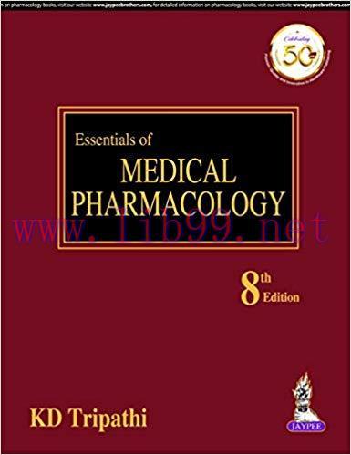 [PDF]KD Tripathi Essentials of Medical Pharmacology, 8th Edition