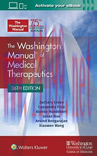 [AME]The Washington Manual of Medical Therapeutics Paperback, 36th Edition (ePub + Converted PD...