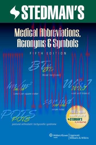 [AME]Stedman's Medical Abbreviations, Acronyms & Symbols, 5th Edition (Original PDF)