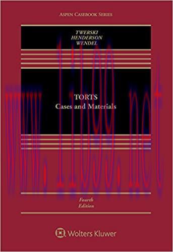 (PDF)Torts: Cases and Materials (Aspen Casebook Series)