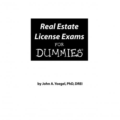Real Estate License Exams For Dummies