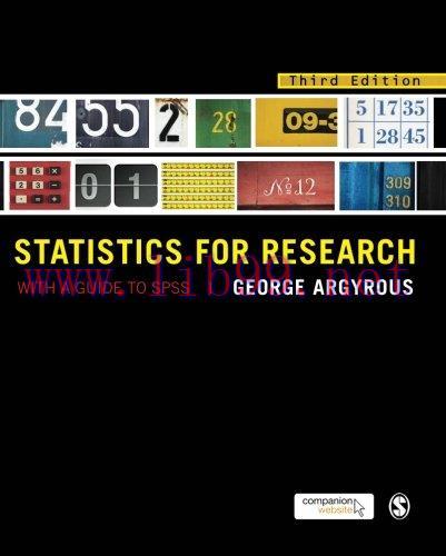 [FOX-Ebook]Statistics for Research: With a Guide to SPSS, 3rd Edition