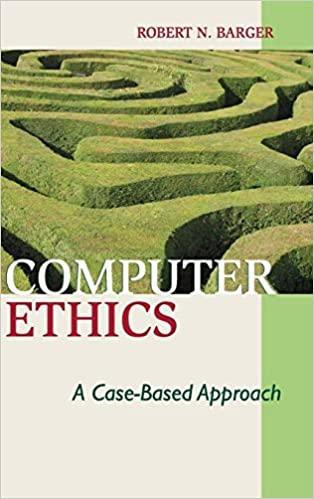 (PDF)Computer Ethics A Case-based Approach