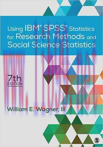 (PDF)Using IBM&reg; SPSS&reg; Statistics for Research Methods and Social Science Statistics 7th Edition