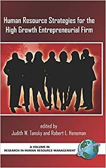 (PDF)Human Resource Strategies for the High Growth Entrepreneurial Firm (HC) (Research in Human...