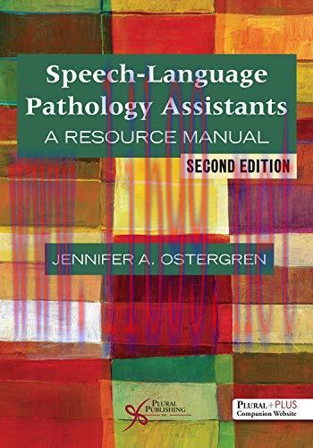 [AME]Speech-language Pathology Assistants: A Resource Manual (Original PDF)