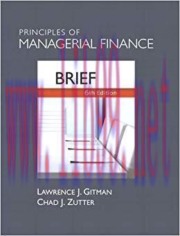 (PDF)Principles of Managerial Finance, Brief 6th Edition