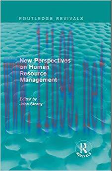 (PDF)New Perspectives on Human Resource Management (Routledge Revivals) 1st Edition