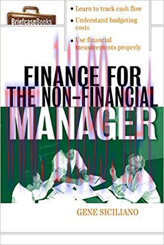 (PDF)Finance for Non-Financial Managers (Briefcase Books Series) 1st Edition