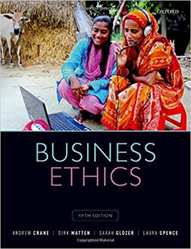 Business Ethics 5th Canadian Edition [ANDREW CRANE]