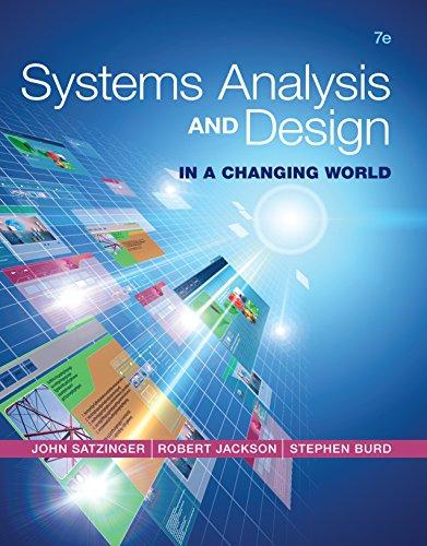 (PDF)Systems Analysis and Design in a Changing World 7th Edition by John W. Satzinger