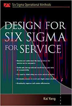 (PDF)Design for Six Sigma for Service (Six SIGMA Operational Methods) 1st Edition