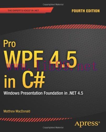 [FOX-Ebook]Pro WPF 4.5 in C#, 4th Edition