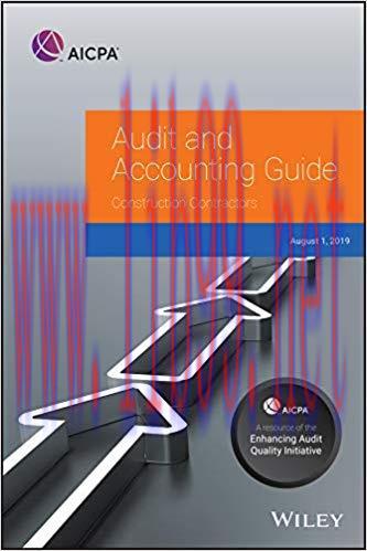 (PDF)Audit and Accounting Guide: Construction Contractors, 2019 (AICPA Audit and Accounting Gui...