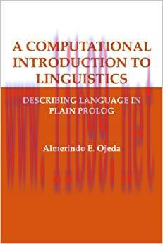 (PDF)A Computational Introduction to Linguistics: Describing Language in Plain Prolog (Lecture ...