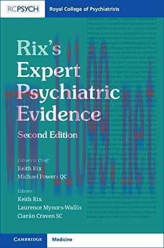 [AME]Rix&rsquo;s Expert Psychiatric Evidence 2nd Edition (Original PDF)