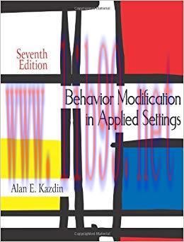 (PDF)Behavior Modification in Applied Settings 7th Edition