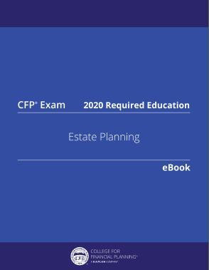 CFP Exam 516 Estate Planning 2020