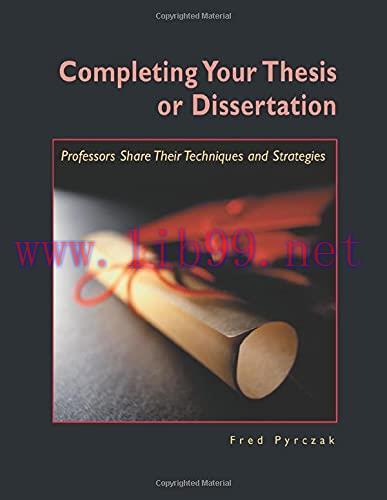 [AME]Completing Your Thesis or Dissertation: Professors Share Their Techniques & Strategies (Or...