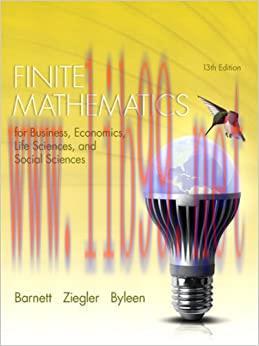 (PDF)Finite Mathematics for Business, Economics, Life Sciences, and Social Sciences (2-download...