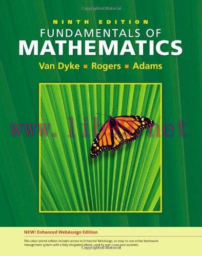 [FOX-Ebook]Fundamentals of Mathematics, 9th Edition