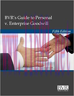(PDF)BVR&rsquo;s Guide to Personal v. Enterprise Goodwill Fifth Edition