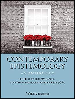 (PDF)Contemporary Epistemology An Anthology (Blackwell Philosophy Anthologies Book 41)
