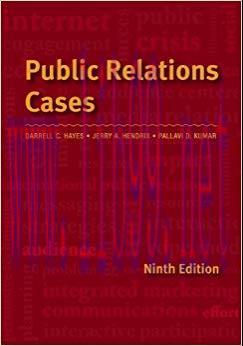 Public Relations Cases 9th Edition,