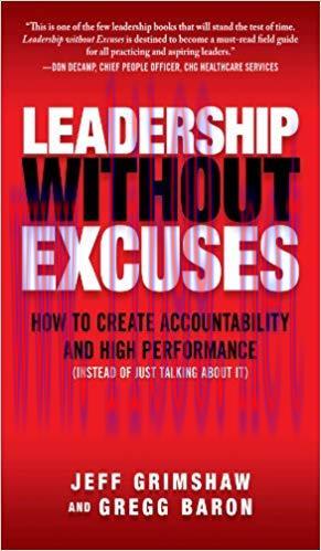 (PDF)Leadership Without Excuses: How to Create Accountability and High-Performance (Instead of ...