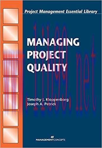 (PDF)Managing Project Quality (Project Management Essential Library) 1st Edition