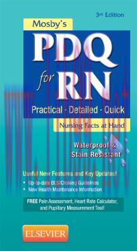 [AME]Mosby&rsquo;s PDQ for RN: Practical, Detailed, Quick, 3e (Original PDF)