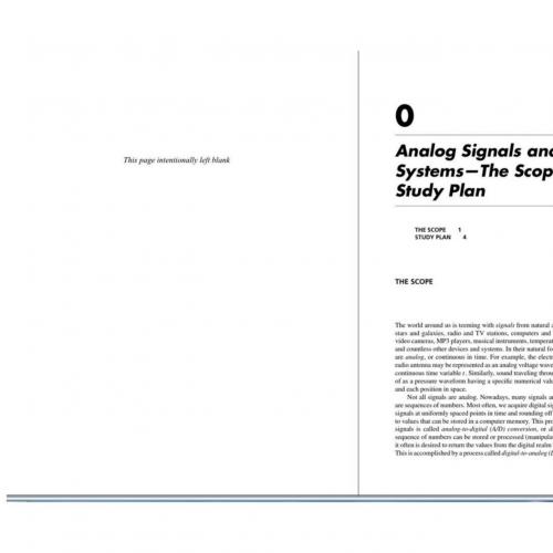 Analog Signals and Systems - Wei Zhi