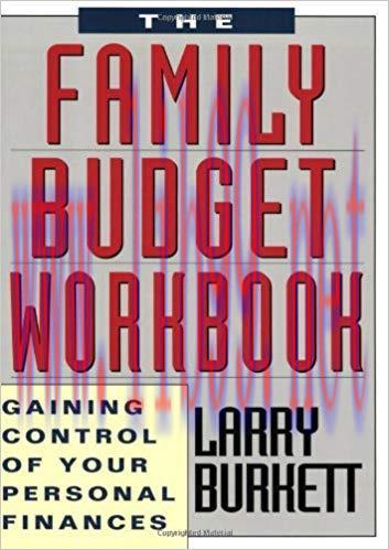 (PDF)The Family Budget Workbook: Gaining Control of Your Personal Finances Revised Edition